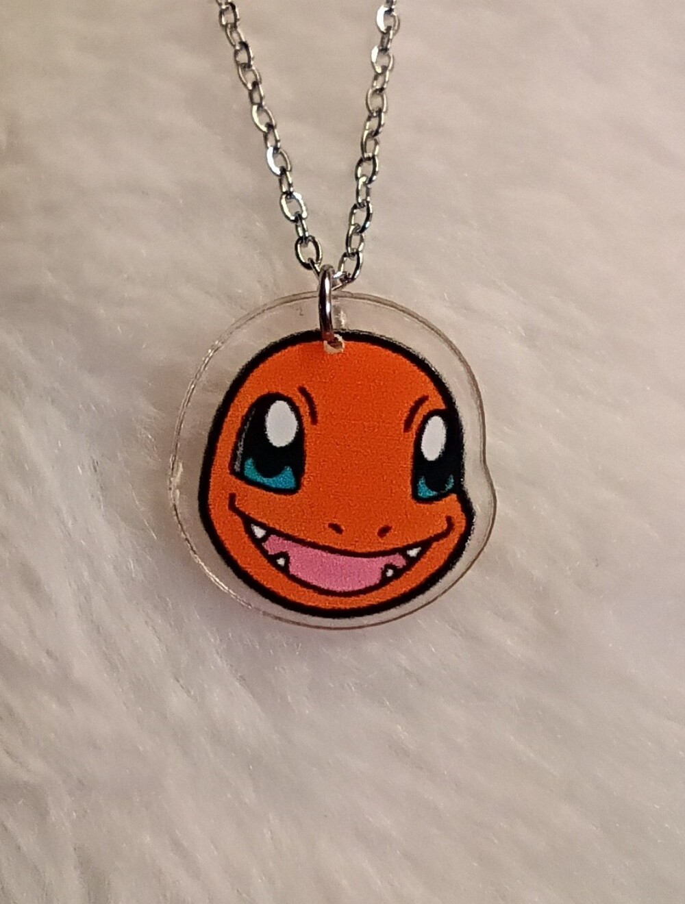 Pokemon Charmander Acrylic Stainless Steel Necklace